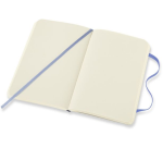 Notitieboek Moleskine pocket 90x140mm blanco soft cover hydrangea blue