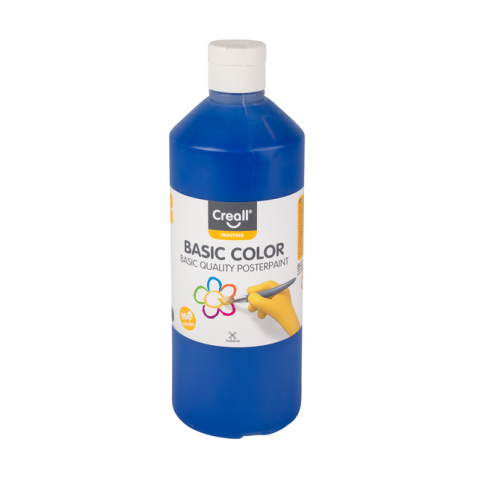 Plakkaatverf Creall basic donkerblauw 500ml