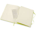 Notitieboek Moleskine XL 190x250mm blanco hard cover lemon green