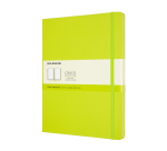 Notitieboek Moleskine XL 190x250mm blanco hard cover lemon green