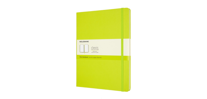 Moleskine XL Notebook 190x250mm plain hard cover lime green