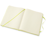 Notitieboek Moleskine XL 190x250mm blanco hard cover lemon green