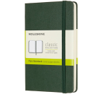Moleskine Pocket Notebook 90x140mm plain myrtle green hard cover