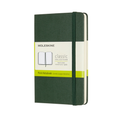 Carnet Moleskine Pocket 90x140mm uni couverture rigide vert myrte