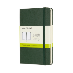 Carnet Moleskine Pocket 90x140mm uni couverture rigide vert myrte