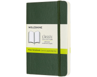 Carnet Moleskine Pocket 90x140mm uni couverture rigide vert myrte