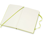 Carnet Moleskine large 130x210mm uni couverture rigide vert citron