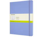 Moleskine XL Notebook 190x250mm plain hydrangea blue cover