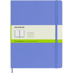 Notitieboek Moleskine XL 190x250mm blanco hard cover hydrangea blue