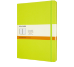 Moleskine Notebook XL 190x250mm lined hard cover lime green