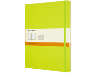 Carnet Moleskine XL 190x250mm ligné couverture rigide vert citron