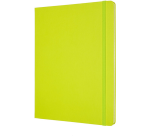 Notitieboek Moleskine XL 190x250mm lijn hard cover lemon green