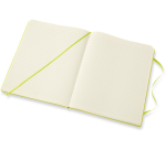 Notitieboek Moleskine XL 190x250mm lijn hard cover lemon green