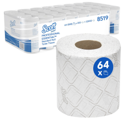 Papier toilette Scott Essential 8519 2 épaisseurs 350 feuilles blanc
