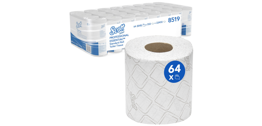 Toiletpapier Scott Essential 2-laags 350 vel wit 8519