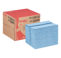 Chiffon WypAll X80 PowerClean 8294 1 épaisseur 28,2x42,7cm 160 feuilles bleu