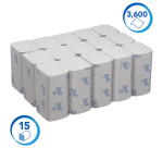 Scott Essential Handtücher 6669 1-lagig Z-Falz 200x318mm weiß 15x 240 Blatt