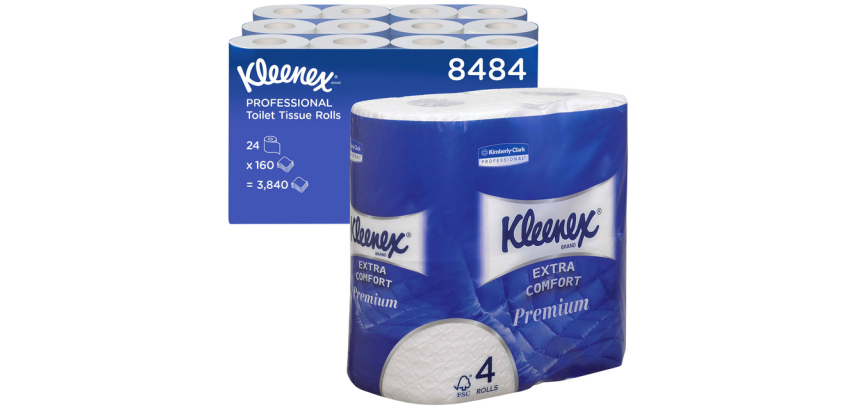 Kleenex Toilettenpapier 8484 4-lagig 160 Blatt weiß