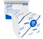 Scott Control Toilettenpapier 8509 gefaltet 2-lagig 110x186mm weiß