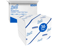 Scott Control Toilettenpapier 8509 gefaltet 2-lagig 110x186mm weiß