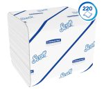 Scott Control Toilettenpapier 8509 gefaltet 2-lagig 110x186mm weiß