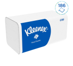 Kleenex hand towels 6789 interleaved 2-ply 210x215mm white 15x 186 pieces