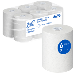 Essuie-mains Scott Essential Slimroll 6695 1 ép 190m blanc