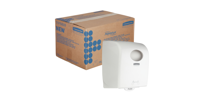 Kimberly Clark Aquarius 7375 white paper towel roll dispenser