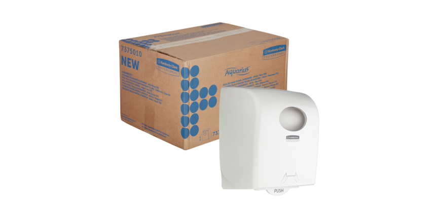 Distributeur rouleau essuie-mains Kimberly Clark Aquarius 7375 blanc