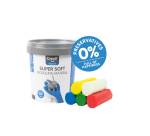 Klei Creall supersoft rood/blauw/groen/geel/wit 450gr