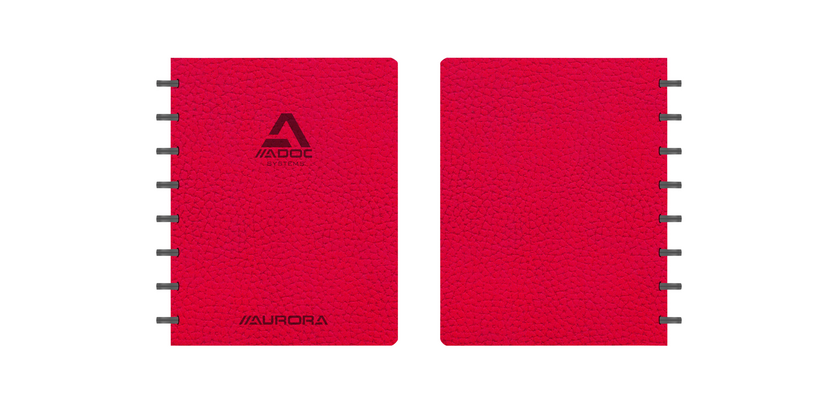 Cahier ADOC Business A5 ligné 144 pages 90g rouge