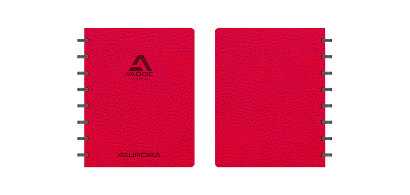 ADOC Business Notebook A5 lined 144 pages 90g red