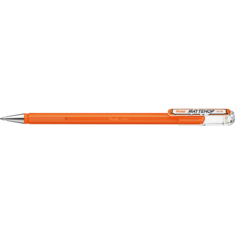 Gelschrijver Pentel K110 Mattehop medium oranje