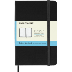 Carnet Moleskine Pocket 90x140mm pointillé couverture rigide noir