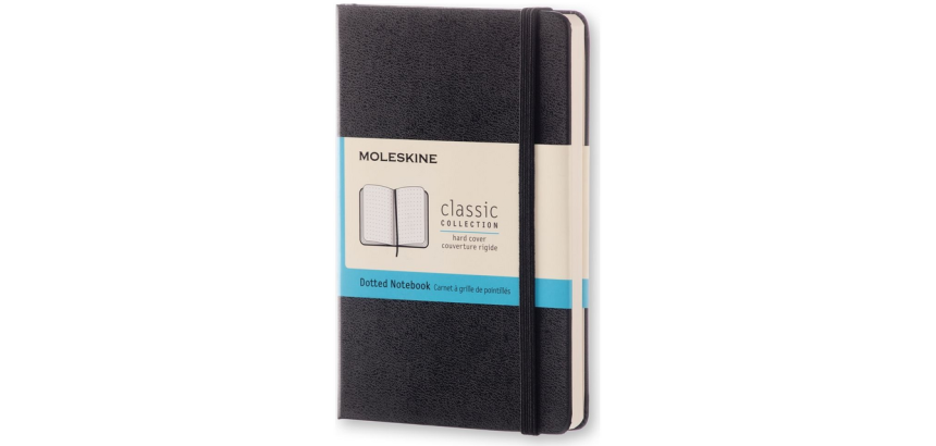 Moleskine-Notizbuch Pocket 90x140mm gepunktet Hardcover Schwarz