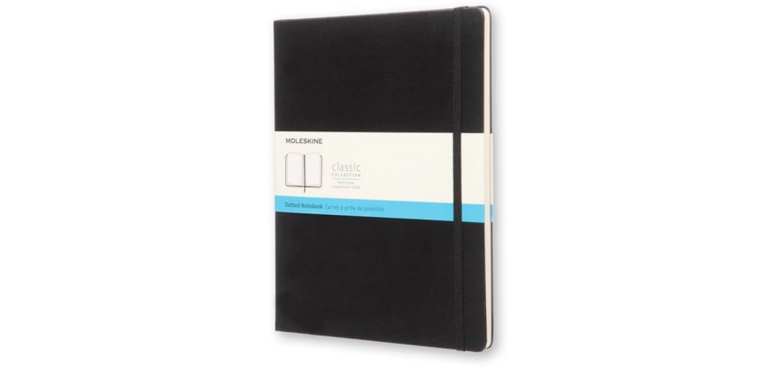 Moleskine XL Notebook 190x250mm dotted hard cover black