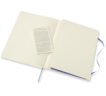 Moleskine XL Notebook 190x250mm lined soft cover hydrangea blue