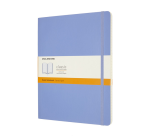 Moleskine XL Notebook 190x250mm lined soft cover hydrangea blue