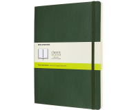 Carnet Moleskine XL 190x250mm uni couverture souple vert myrte