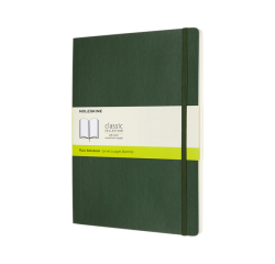 Carnet Moleskine XL 190x250mm uni couverture souple vert myrte