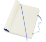Large Moleskine notebook 130x210mm plain soft cover hydrangea blue