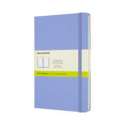 Notitieboek Moleskine large 130x210mm blanco hard cover hydrangea blue