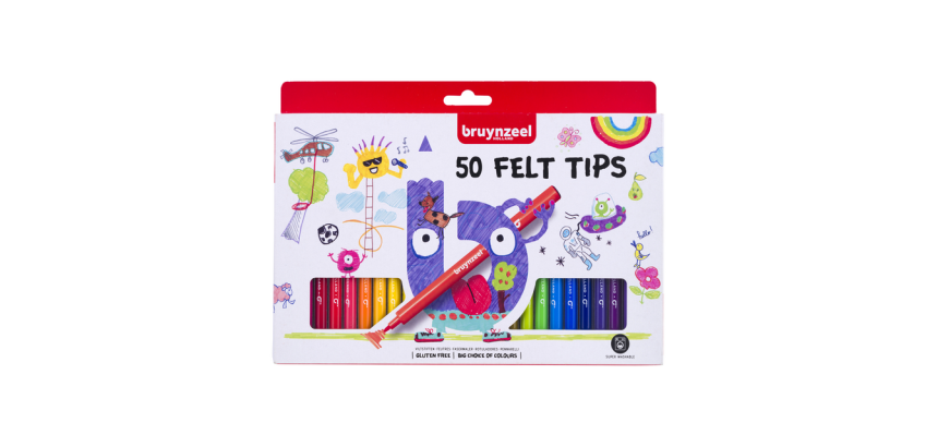 Feutre Bruynzeel Kids set 50 couleurs