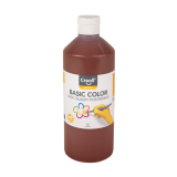 Gouache Creall Basic marron foncé 500ml