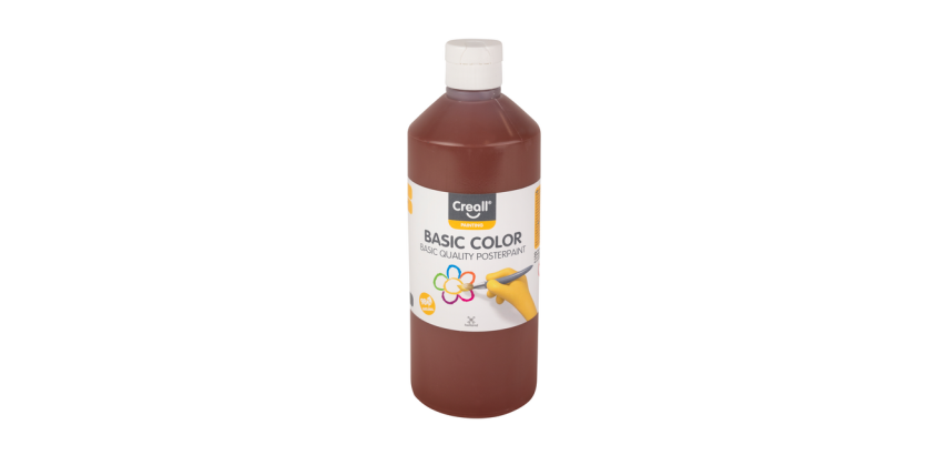 Plakkaatverf Creall basic donkerbruin 500ml