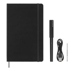 Smart Writing Set Pen Moleskine + Smart notitieboek large 130x210mm lijn zwart