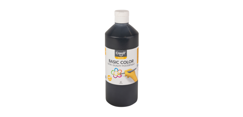 Plakkaatverf Creall basic zwart 500ml