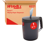 Poetspapierdispenser WypAll L10 Reach draagbare dispenser zwart 6221