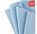 Poetspapier WypAll L10 1-laags 630 vel blauw 7494