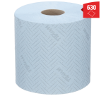 Poetspapier WypAll L10 1-laags 630 vel blauw 7494